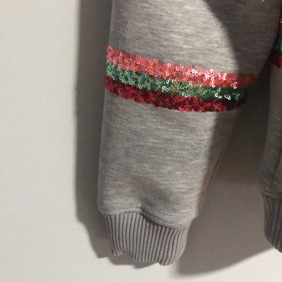 Maje Talia Butterfly Embellished Gray Sweatshirt - Picture 6 of 10